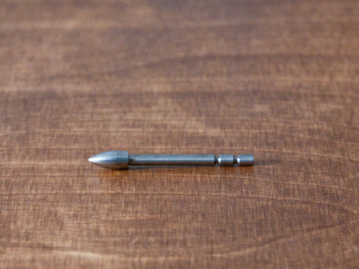 Wolfram X10 / 3.2 mm Pfeilspitze / 120 grain break-off - Tungsten Target Solution Archery - 6 Stück