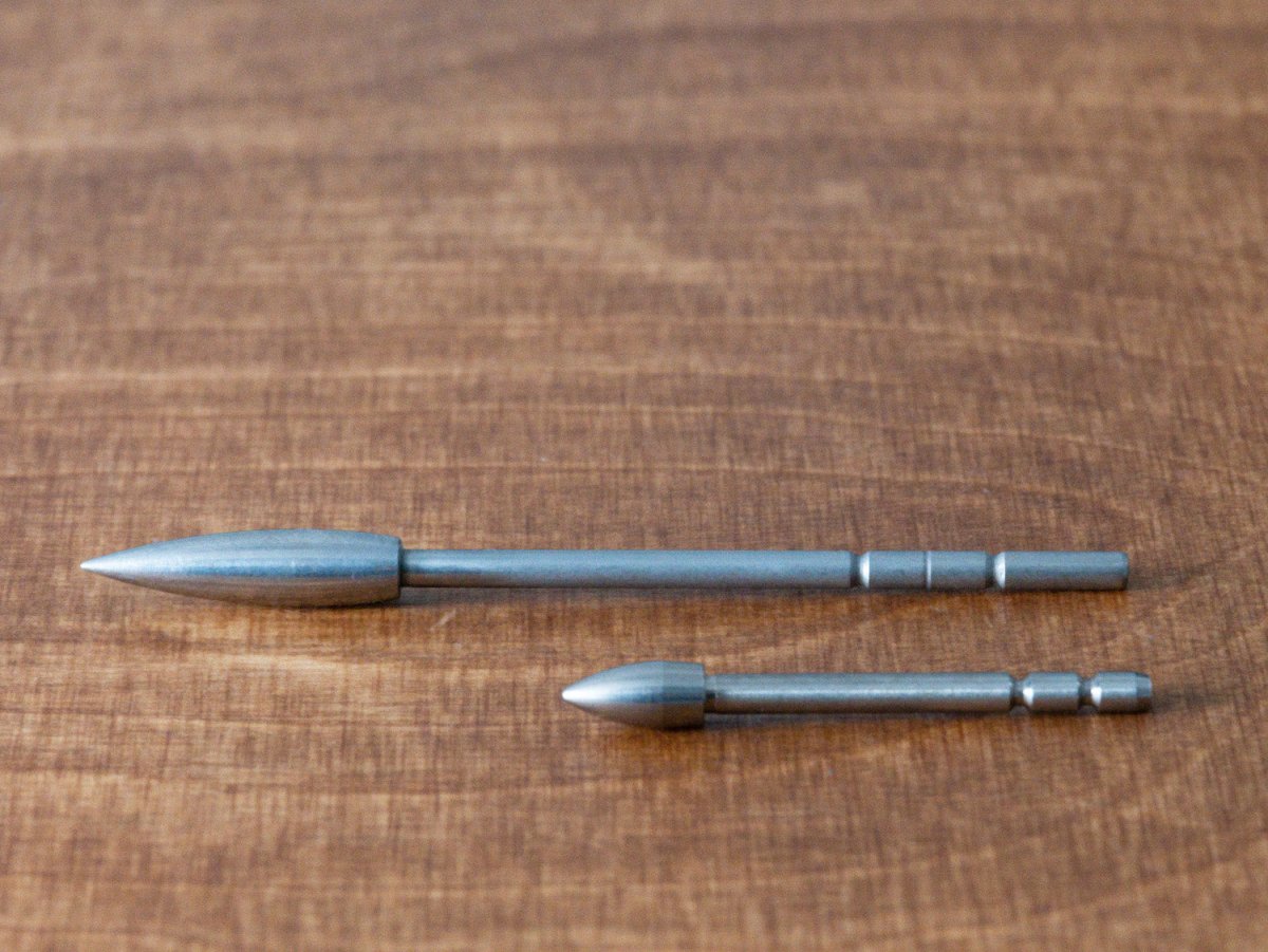 Wolfram X10 / 3.2 mm Pfeilspitze / 120 grain break-off - Tungsten Target Solution Archery - 6 Stück