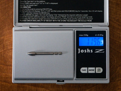 Wolfram X10 / 3.2 mm Pfeilspitze / 120 grain break-off - Tungsten Target Solution Archery - 3 Stück
